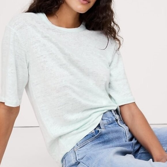 Relaxed fit Linen T-shirt size Large - Picture 1 of 4